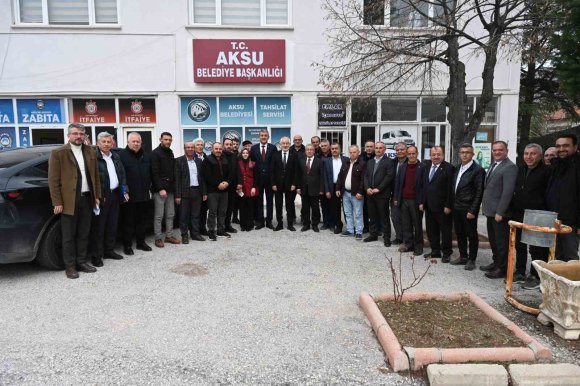 BAŞKAN ŞÜKRÜ BAŞDEĞİRMEN AKSU’DA MUHTARLARIN TALEPLERİNİ DİNLEDİ