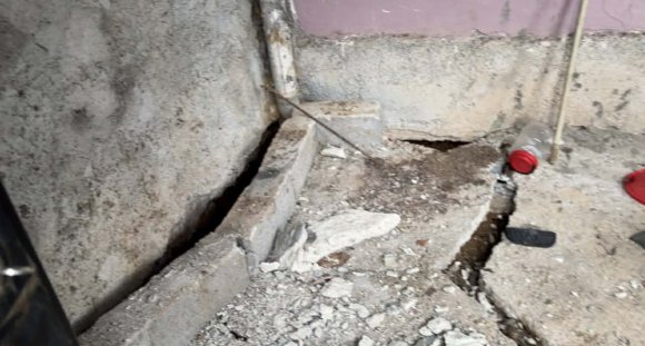 OSMANİYE’DE TOPRAK KAYMASI NEDENİYLE BİR EVDE HASAR OLUŞTU