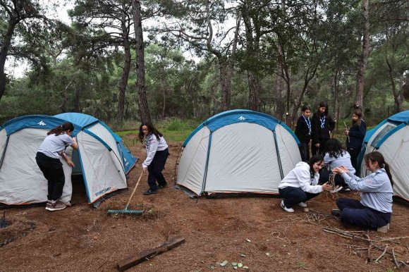 ANTALYA BÜYÜKŞEHİR BELEDİYESİ İZCİLERİ KAYNAŞMA KAMPINDA BULUŞTU