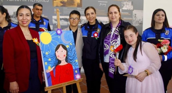 ENGELLİ ÇOCUKLARDAN "ŞİDDETE KARŞI SEVGİ" SERGİSİ