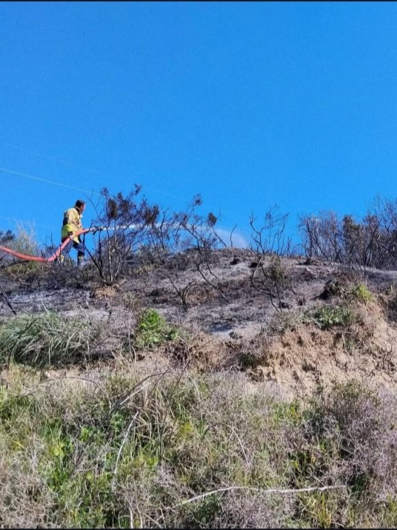 DEFNE’DE ÇIKAN BAHÇE YANGININDAN ALEVLER YÜKSELDİ