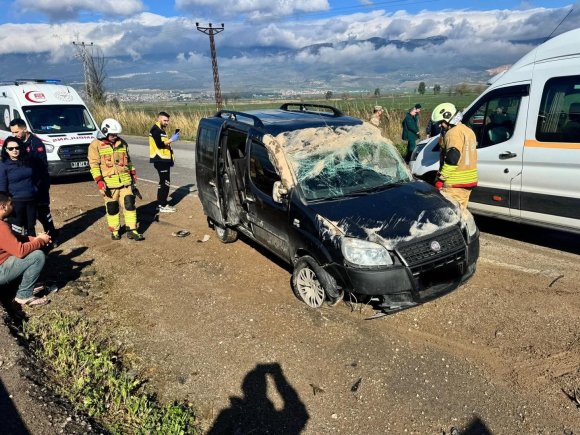KIRIKHAN’DA TRAFİK KAZASI: 1 YARALI
