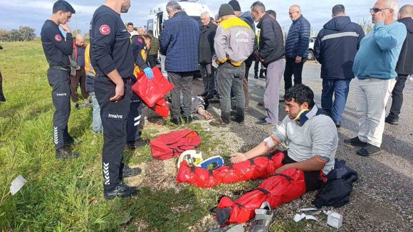 GELEN TELEFONLA ŞANTİYEYE GERİ DÖNMEK İÇİN ANİ MANEVRA YAPTI, MUHTEMEL FACİADAN DÖNÜLDÜ