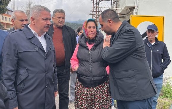 KIRATLI, HEYELAN BÖLGESİNDE İNCELEMELERDE BULUNDU