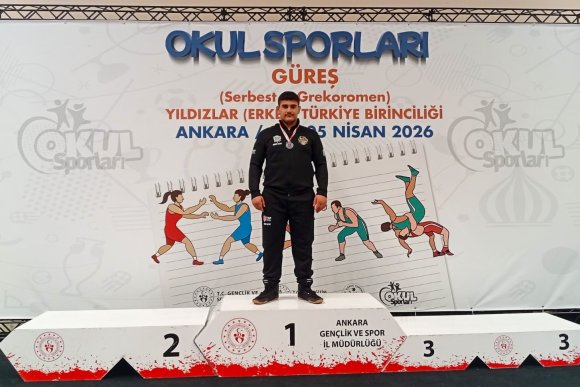 MANAVGATLI GÜREŞÇİ UMUT ALTAY TÜRKİYE İKİNCİSİ OLDU