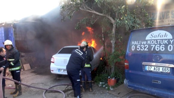 15 GÜN ÖNCE TAŞIDIĞI İŞYERİ GÖZLERİNİN ÖNÜNDE KÜLE DÖNDÜ