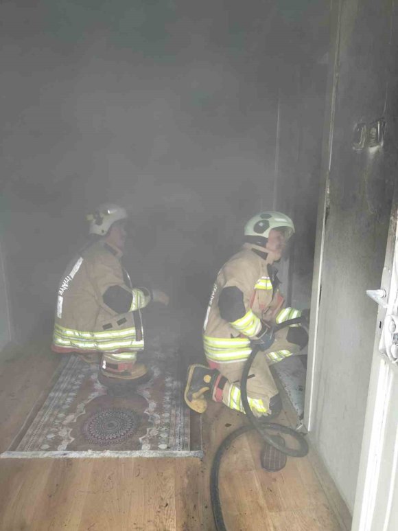 KAHRAMANMARAŞ’TA İKAMETTE YANGIN