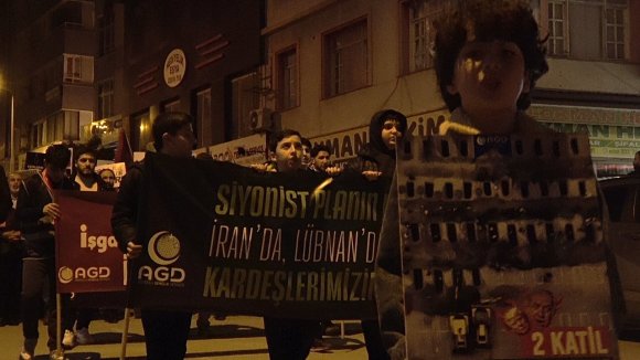 İSRAİL’İN ZULMÜNÜ PROTESTO ETMEK İÇİN NETANYAHU’YU "İDAM" ETTİLER