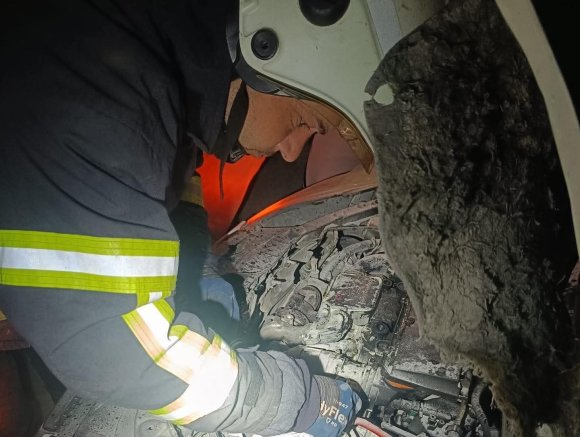 KIRIKHAN’DA OTOMOBİL YANGINI