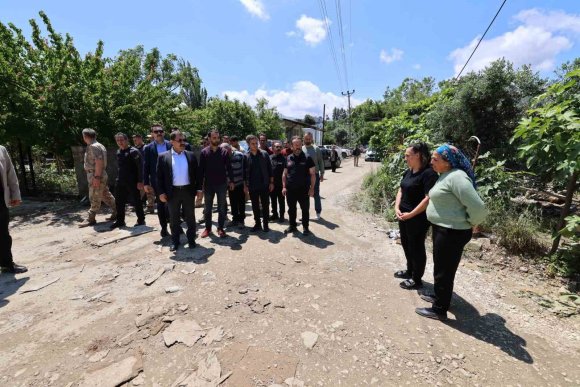 DEFNE’DE AŞIRI YAĞIŞTAN ETKİLENEN ALANLAR İNCELENDİ