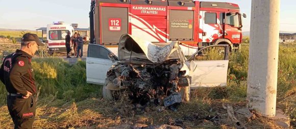 KAHRAMANMARAŞ’TA KAZA: 1 YARALI