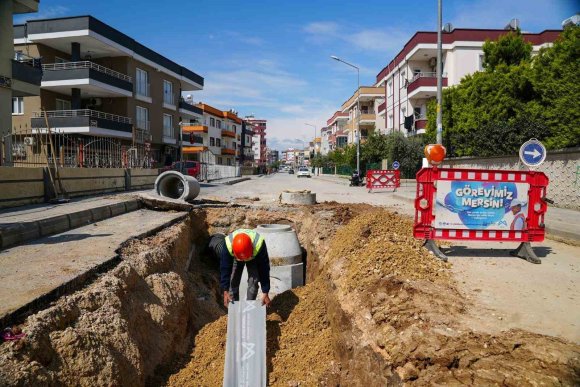 TARSUS’TA YAĞMURSUYU HATTI ÇALIŞMALARI TAMAMLANDI