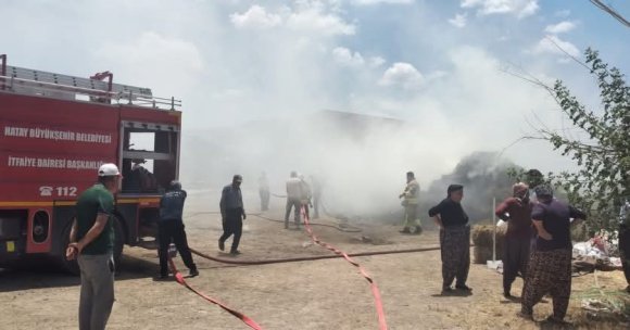 HASSA’DA SAMANLIK YANGINI