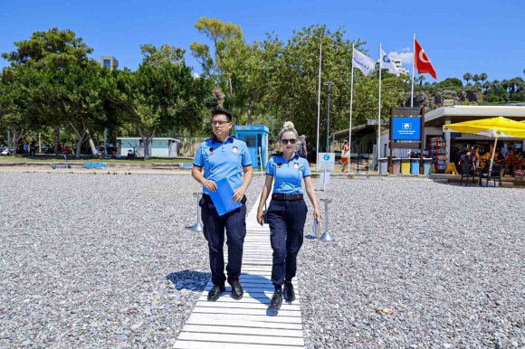 BÜYÜKŞEHİR ZABITASINDAN ’DUMANSIZ PLAJ’ UYGULAMASI DENETİMİ