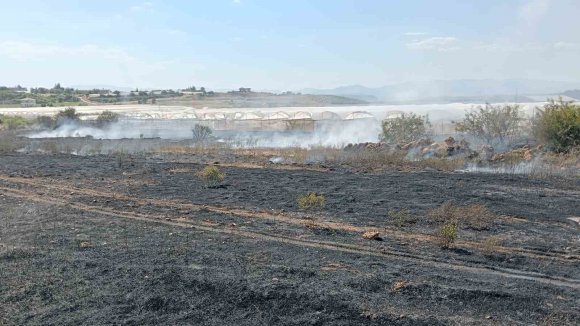 ANTALYA’DA OTLUK ALAN YANGINI İTFAİYE EKİPLERİNCE SÖNDÜRÜLDÜ