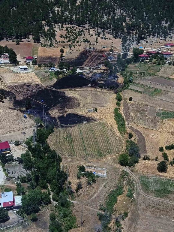 KAHRAMANMARAŞ’TA ORMAN YANGINI KONTROL ALTINA ALINDI