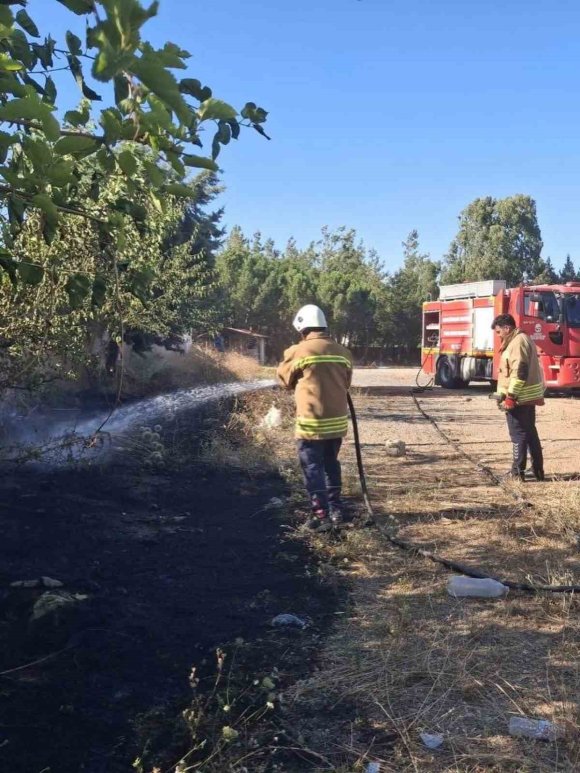 HASSA’DA BAHÇE YANGINI