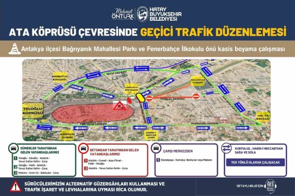 ANTAKYA’DA ATA KÖPRÜSÜ 1 TEMMUZ’DA YIKILIYOR