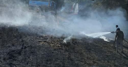 ANTAKYA’DA BAHÇE YANGINI