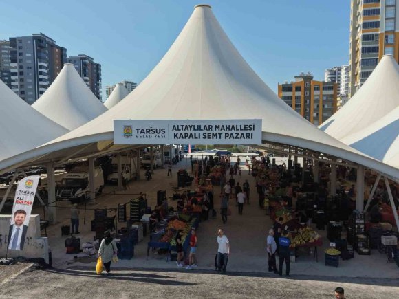 TARSUS’TA 4 YILDIR ATIL KALAN SEMT PAZARI YENİDEN HİZMETE AÇILDI