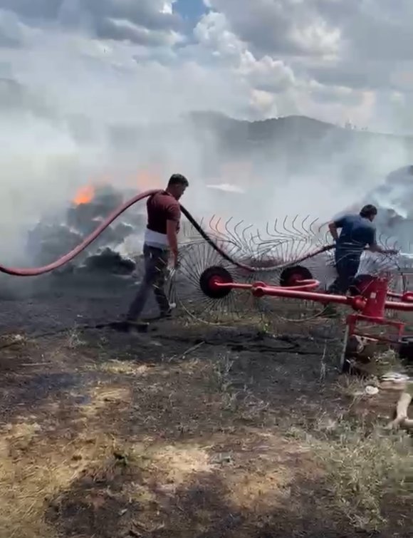 BURDUR’DA SAMANLIK YANGINI