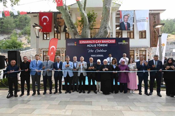 KAHRAMANMARAŞ BÜYÜKŞEHİR BELEDİYESİ ÇINARALTI ÇAY BAHÇESİ AÇILDI