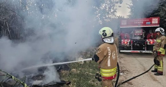 DEFNE’DE SAZLIK YANGINI