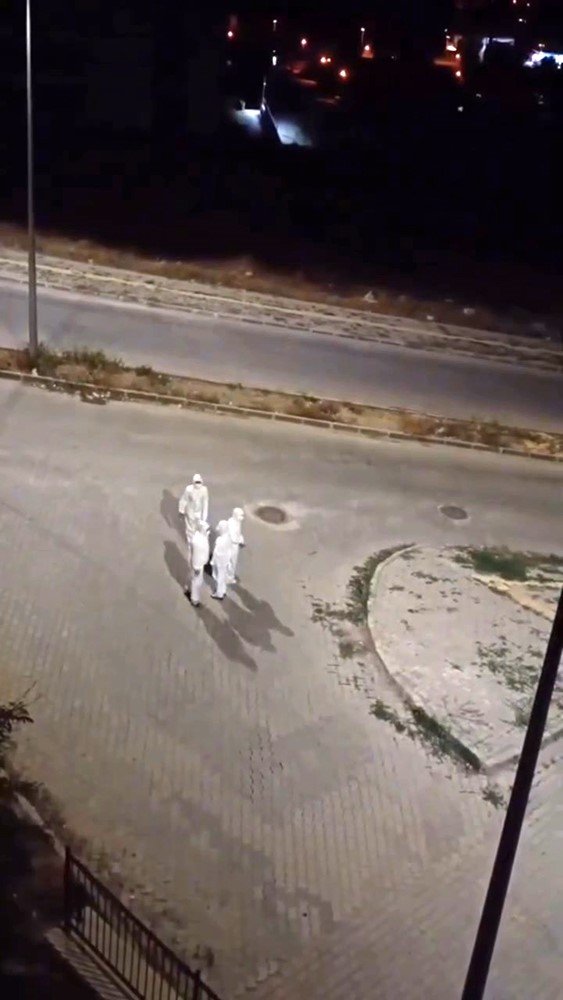 ELBİSTAN’DA GECE GÖRÜLEN BEYAZ KORUYUCU TULUM GİYEN ŞAHISLAR MERAK UYANDIRDI