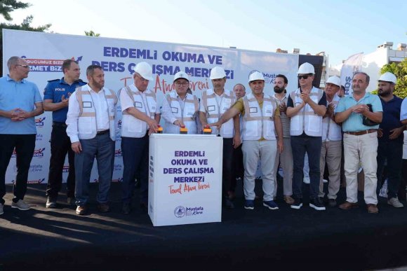 ERDEMLİ OKUMA VE DERS ÇALIŞMA MERKEZİ’NİN TEMELİ ATILDI
