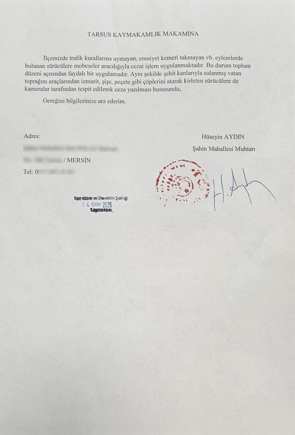 MAHALLE MUHTARDAN ÇEVREYİ KİRLETEN SÜRÜCÜLERE KAMERA İLE CEZA TALEBİ