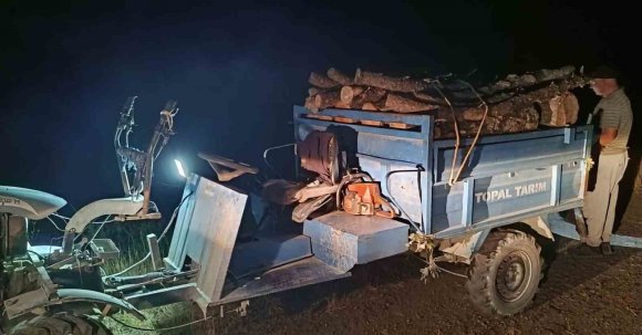ANTAKYA’DA ORMANDA USULSÜZ KESİM YAPAN ŞAHISLAR YAKALANDI