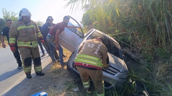 KIRIKHAN’DA TRAFİK KAZASI: 1 YARALI