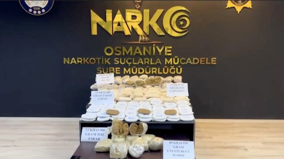 OSMANİYE VE GAZİANTEP POLİSİNDEN ORTAK OPERASYON: 89 KİLO UYUŞTURUCU ELE GEÇİRİLDİ