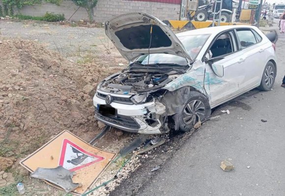 SAMANDAĞ’DA TRAFİK KAZASI:1 YARALI
