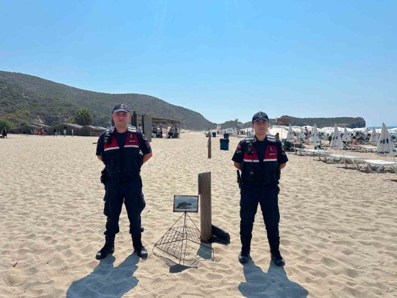 KAŞ’TA CARETTA CARETTA YUVALAMA ALANLARI JANDARMA KORUMASINDA