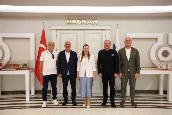 BÜŞRA ÖZDEMİR, ALANYASPOR YÖNETİMİNİ AĞIRLADI