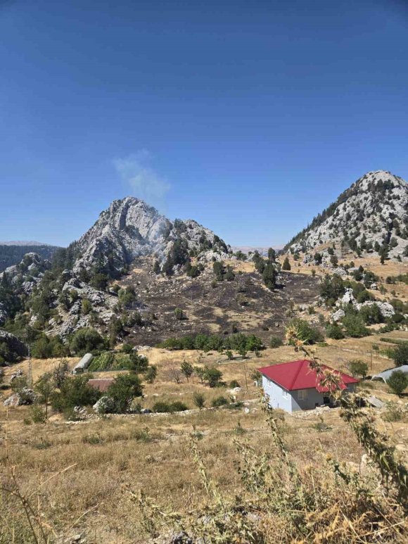 ALANYA’NIN İKİ AYRI MAHALLESİNDEKİ KISMEN ORMANA SIÇRAYAN YANGIN SÖNDÜRÜLDÜ