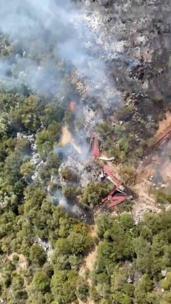 ANTALYA’DA ORMANLIK ALANDA YANGIN
