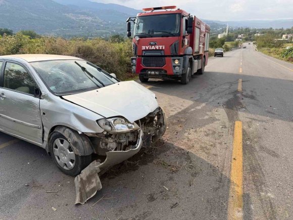 OSMANİYE’DE KONTROLDEN ÇIKAN OTOMOBİL TAKLA ATTI: 1 YARALI