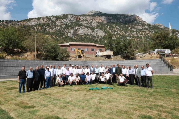 BAŞKAN TOPTAŞ, KERTMEN’DE GÜREŞ SAHASINI İNCELEDİ