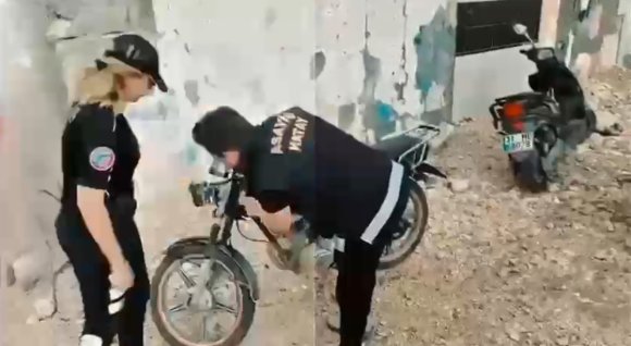 HATAY’DA MOTOSİKLET TAMİRCİLERİNE YÖNELİK DENETİM YAPILDI