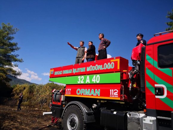 BURDUR’DA ORMAN YANGINI EKİPLERİN MÜDAHALESİYLE SÖNDÜRÜLDÜ