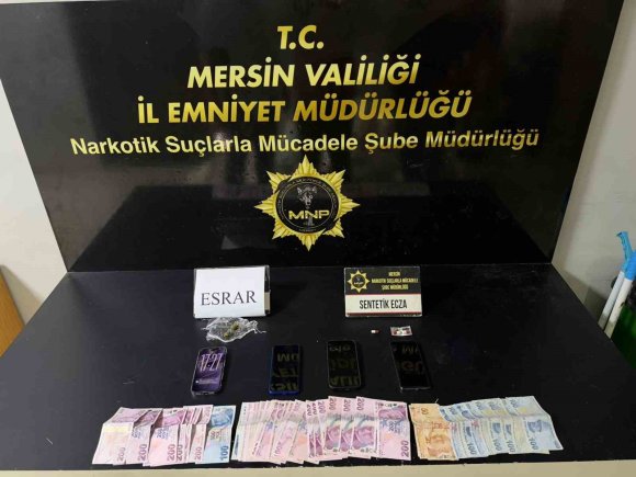 MERSİN’DE UYUŞTURUCU OPERASYONU: 2 TUTUKLAMA