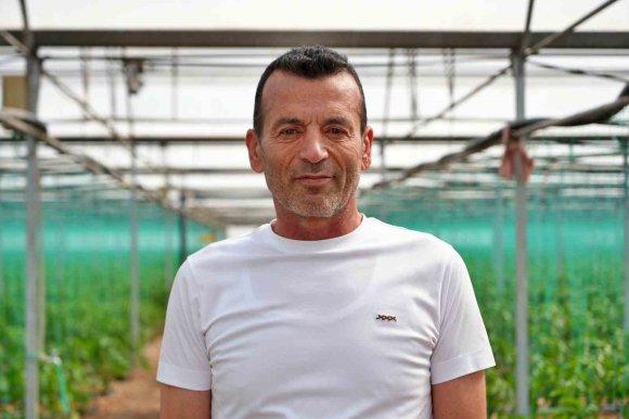 40 YILDIR BİBERLERİNİ BEBEK GİBİ BÜYÜTÜYOR, İLK HASADI BEKLİYOR