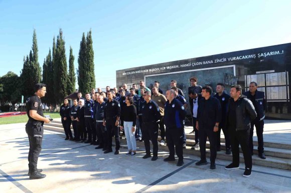 AKSU BELEDİYESİ ZABITA PERSONELİNE BİBER GAZI KULLANIMI EĞİTİMİ