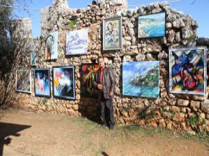 Ünlü ressam Azerbaycan ve Türkiye dostluğunu tuvaline yansıttı