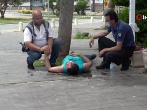 Polis, düşüp başını kaldırma çarpan genç için seferber oldu