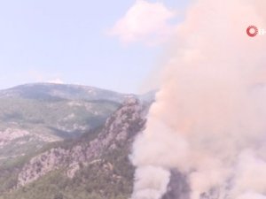 Alanya'da biri orman 2 ayrı yerde çıkan yangın söndürüldü