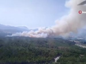 Kaş’taki orman yangını havadan ve karadan yoğun müdahaleyle söndürüldü