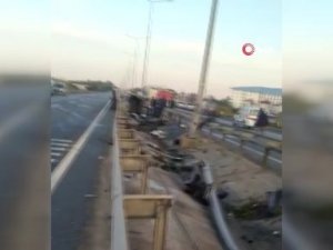 Antalya'da feci kaza: 1 ölü, 4 yaralı